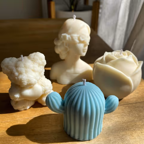 Vela Cactus Turquesa