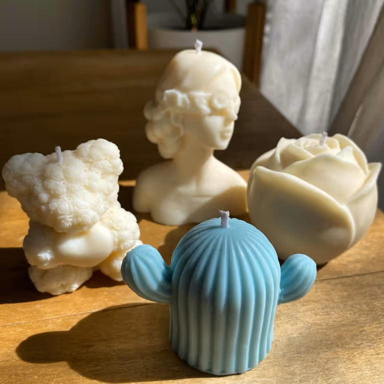 Vela Cactus Turquesa